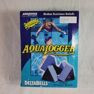 AquaJogger DeltaBells Medium Resistance Dumbbells Water Work Out New Old Stock